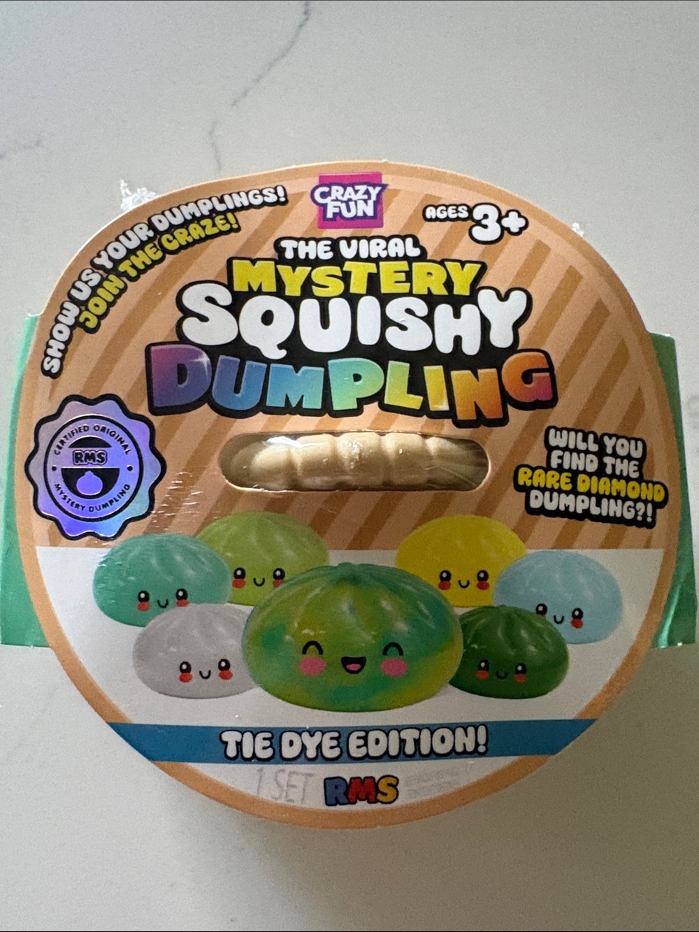 Crazy Fun RMS Tie Dye Mystery Squishy Dumpling - New